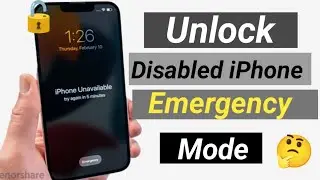 How to unlock iphone without password in emergency mode||unlock iphone if forgot passcode
