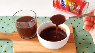 CALDA DE CHOCOLATE PARA BOLO FÁCIL. Calda 2 em 1.