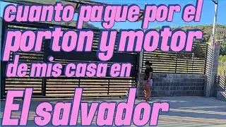 Mira cuanto cuesta un portón corredizo en el salvador 