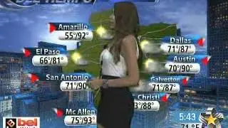 Pronostico del Tiempo por Erika EDMA En Telediario Houston