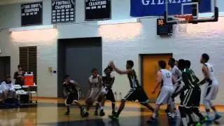 Locksley rebound & basket Indian Creek/Gilman basketball Bristow Holiday Tournament 12/27/13