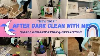 &deg;&deg;NEW 2022&deg;&deg; AFTER DARK CLEAN WITH ME! SMALL ORGANIZING & DECLUTTER