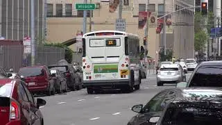 A COMPILATION OF GOLDEN GATE TRANSIT BUS TRAFFIC NEAR SF TEMPORARY TRANSBAY TERMINAL