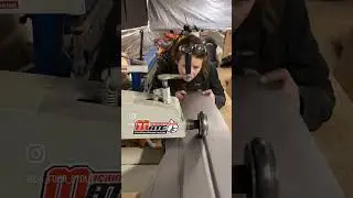 Another piece of the floor puzzle #beadrolling #metalshaping #sheetmetal #fabrication