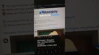Razorpay is hiring #freshers #jobs  #shortsfeed #shorts #feeds #youtubeshorts #feed #shortvideo