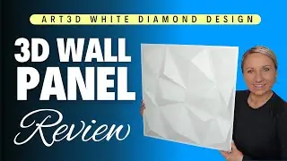 Art3d 3D Wall Panels White Diamond Design Review & Installation with Double Sided Alien Tape