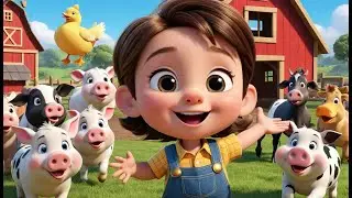 Old MacDonald&rsquo;s Farmyard Adventure + More | Animal Sound Learning Rhyme for Kids