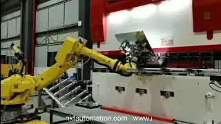 🚀🚀Ground track is used for Fanuc robot and applied to robotic bending application!
