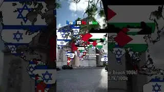 Israel VS Palestine | #geography #map #mapper #israel #palestine #warzone #countries #viralshorts