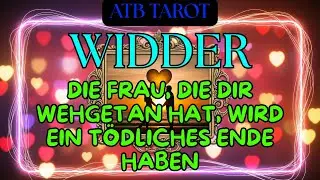 WIDDER: sie haben dich ersetzt und sind jetzt verzweifelt 😳😈☠️