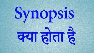 What is Synopsis