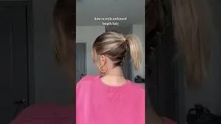 How to Style Awkward Length Hair #hair #hairstyle #shorthair #tutorial #hack