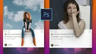 How to Create 3D Instagram Photo Frame Effect | Photoshop Tutorial | PEZ
