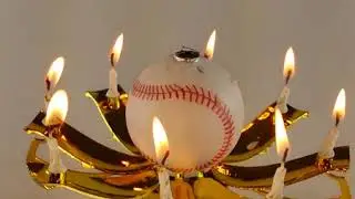 Baseball Trophy Birthday Exciting Candle&reg;