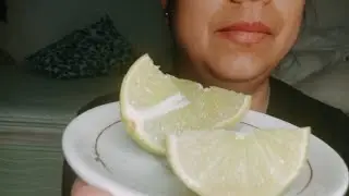 ASMR limón 🍋 con sal🧂super jugosito ASMR MEXICANO #asmr 