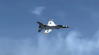 Thunderbirds Sneak Pass At The 2023 Jones Beach Airshow