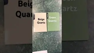 Quartz Countertops Design by Relay Stone: Beige + Green Color #quartzcountertops #quartz #kitchen