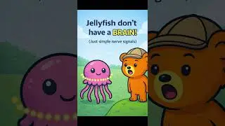 Jellyfish Have No Brain?! 😲🪼 | Amazing Animal Facts for Kids #kidsfacts #podcast #parenting #facts