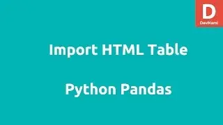 Importing HTML table into Pandas