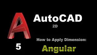 AutoCAD - How to Draw Angular Dimension - 005