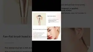 Smear-proof Makeup Magic Seamless Soft Flat Head Makeup Brush #softbrush #makeupbrush #brush #magic