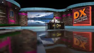 3D NEWS TV STUDIO SET  | VIRTUAL GREEN SCREEN BACKGROUND  | Real studio Film logo Intro