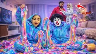 ملئنا منزلنا ب اكبر كميه اسلايم في العالم 😳( الساحره سيطرت علي حبيبه وخنقت اسلام قاسم !😱💔 