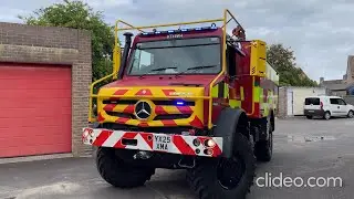 **BRAND NEW UNIMOG** Wareham's Pump Returning & Mercedes Unimog Light Demo at Wareham Fire Station