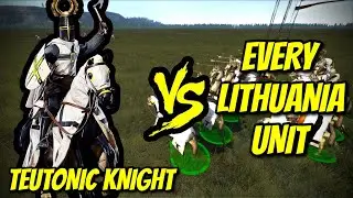 TEUTONIC KNIGHT vs EVERY LITHUANIA UNIT | Medieval II: Total War