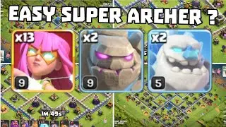 Updated War Army ! Super Archer Th12 Attack Strategy  / Best War Attack Strategy CoC / 003