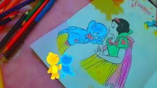 Coloring a Cute Cartoon Character &ndash; Relaxing and Satisfying Marker Art (ASMR, No Talking)  