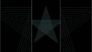 Hypnotic Star Pattern with Python Turtle 🐢✨ | Coding Art