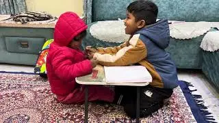 Sister teach to her elder brother 