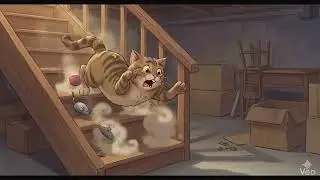 Maxx Falls Down The Stairs