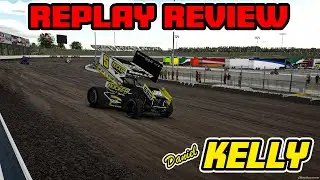 iRacing Dirt 360 Winged Sprint Car - Replay Review Coaching - Daniel Kelly