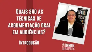 PROCESSO CIVIL: quais s&atilde;o as T&Eacute;CNICAS DE ARGUMENTA&Ccedil;&Atilde;O ORAL EM AUDI&Ecirc;NCIAS?