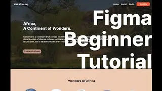 How To Design A Website In Figma  ||   Figma Beginner Tutorial