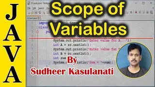Java 05 - Scope of variables