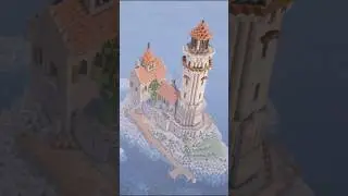 New lighthouse tutorial is out now! #minecraft #tutorial #ideas #build #lighthouse #shorts