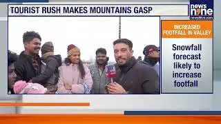 Manali Traffic Chaos As Thousands Of Tourists Struggle On Snowbound Hill Roads