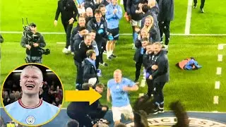 Erling Haaland Guard of Honor From Man City After Breaking Premier League Goal Record