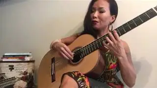 La boheme (Charles Aznavour), by Thu Le Classical guitar, arr.Jean Marie Raymond