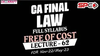 CA FINAL LAW   LECTURE 62   FOR NOV 22 MAY 23   SEBI 4