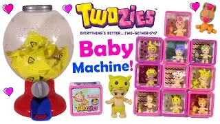 TWOZIES Baby Toy Machine! 20 Twozies Blind Bags! Mix & Match Animals & Babies! BubblePOP FUN