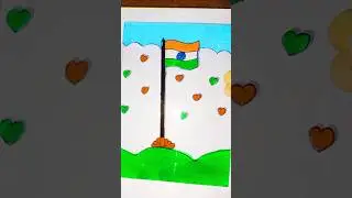 Indian flag - glass painting craft 😱 glass painting #shorts #youtubeshorts#drowings #art #indian