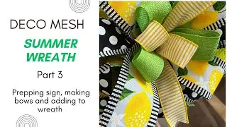 Wreath Making Wednesday Part 3 of our Summer Welcome Deco Mesh Wreath series!