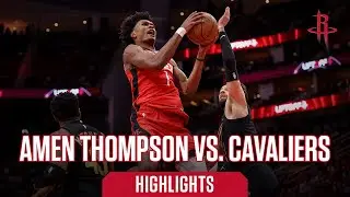 Amen Thompson (16 points) Highlights vs. Cleveland Cavaliers l Houston Rockets