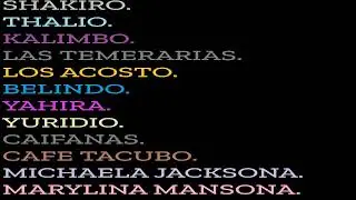 SHAKIRO VS THALIO VS KALIMBO VS LAS TEMERARIAS VS LOS ACOSTO VS BELINDO VS YAHIRA VS YURIDIO-OC
