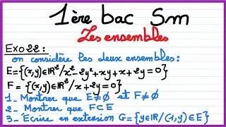 1er bac sm : les ensembles : Exercice 22