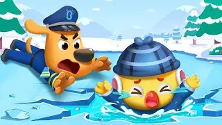 Ice Skating Safety | Safety Cartoon | Sheriff Labrador | Cartoon for Kids | BabyBus